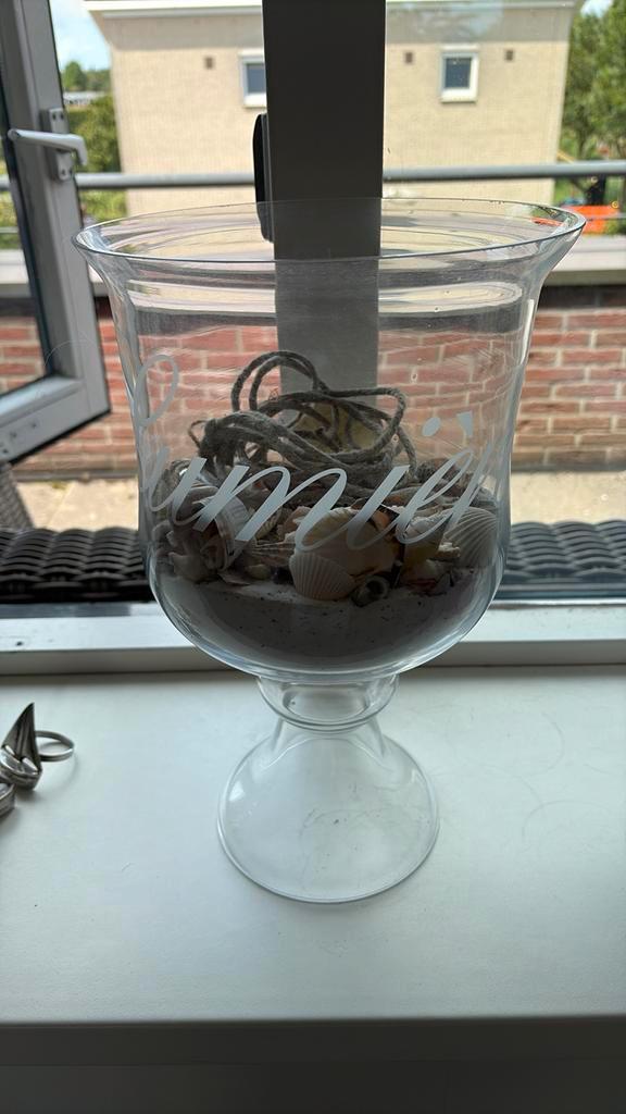 Prachtige lumiere pot/vaas van RM Riviera Maison zgan, Huis en Inrichting, Woonaccessoires | Vazen, Zo goed als nieuw, Overige kleuren