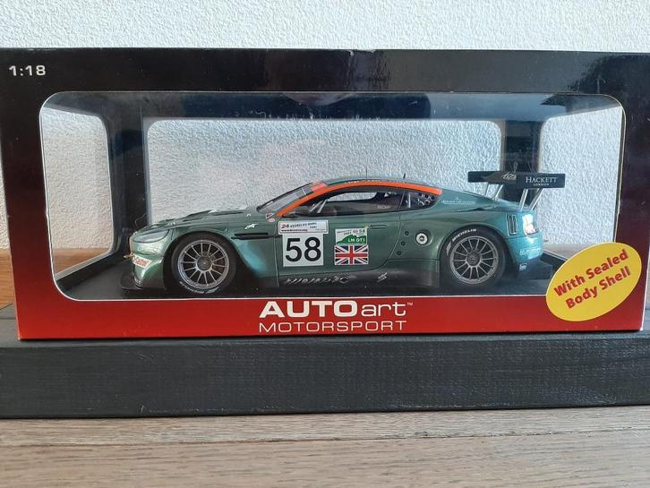 1:18 Aston Martin DBR9 24 hrs LeMans 2005 #58 Autoart, Hobby en Vrije tijd, Modelauto's | 1:18, Nieuw, Auto, Autoart, Ophalen of Verzenden
