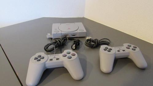 Sony Playstation 1 Classic Mini console met 2 controllers, Spelcomputers en Games, Spelcomputers | Sony PlayStation 1, Zo goed als nieuw