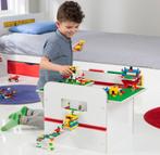 Superstoer bed + nachtkastje in Lego uitvoering, Gebruikt, Lattenbodem, 85 tot 100 cm, Ophalen