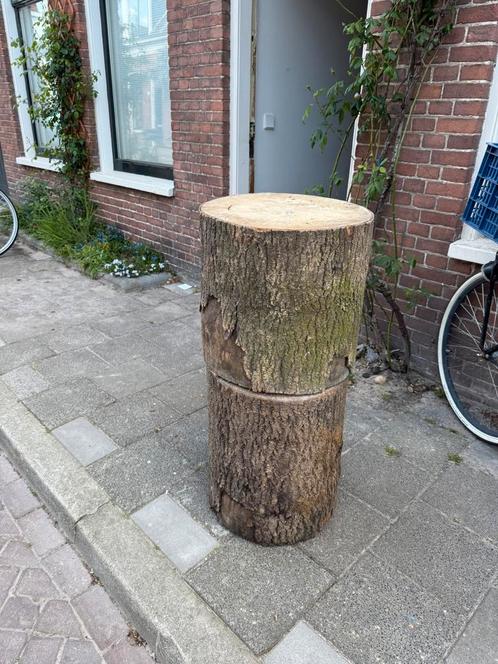 2x Eiken blok voor spijkerslaan of hakblok, Tuin en Terras, Haardhout, Blokken, Eikenhout, Minder dan 3 m³, Ophalen