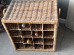 Rotan wijnrek €50. Echt een koopje!, Ophalen of Verzenden, Nieuw, Hout, Minder dan 50 cm