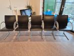 5x Metaform Cirkel Eetkamerstoelen, Ophalen, Gebruikt, Zwart, Vintage design, postmodern jaren 80