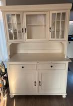 Witte servieskast, Ophalen, Gebruikt, 200 cm of meer, Overige houtsoorten