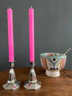 Set kandelaars, octagonale voet, dinerkaarsen, kerkkaarsen, Huis en Inrichting, Verzenden, Overige kleuren, Overige materialen