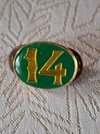 Medaille cijfer 14 vierdaagse, Ophalen of Verzenden, Landmacht, Nederland, Embleem of Badge