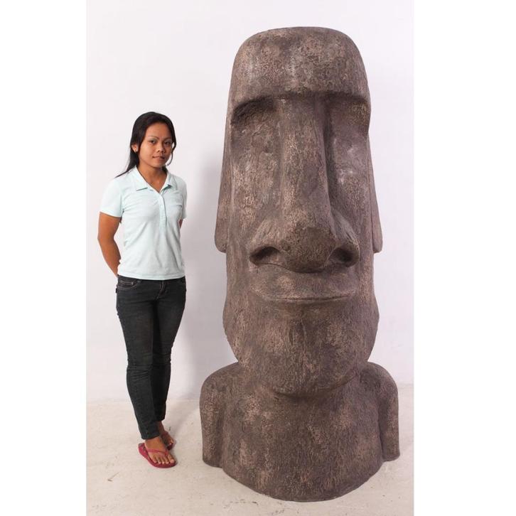 Easter Island Head 180 cm - paaseiland beeld, Verzamelen, Beelden en Beeldjes, Nieuw, Ophalen
