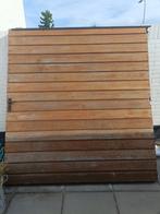 Tuinpoort Meranti hardhout, Tuin en Terras, Schuttingen, Ophalen, Gebruikt, Minder dan 3 meter, 2 meter of meer