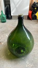 Grote wijnfles, Huis en Inrichting, Ophalen, Minder dan 50 cm, Groen, Glas