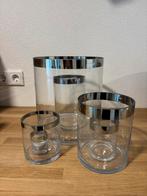 Riviera Maison Double Hurricane - Windlicht - Glas, Ophalen, Zo goed als nieuw, Overige materialen, Minder dan 25 cm