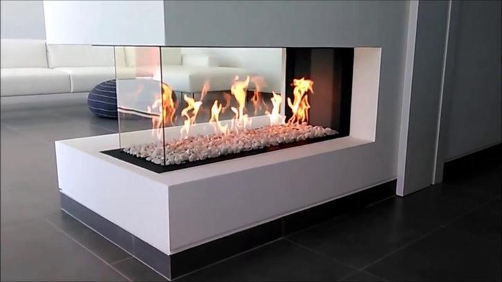 DRU METRO 3D Roomdivider, Huis en Inrichting, Kachels, Zo goed als nieuw, Inbouw, Gaskachel, Gas, Ophalen