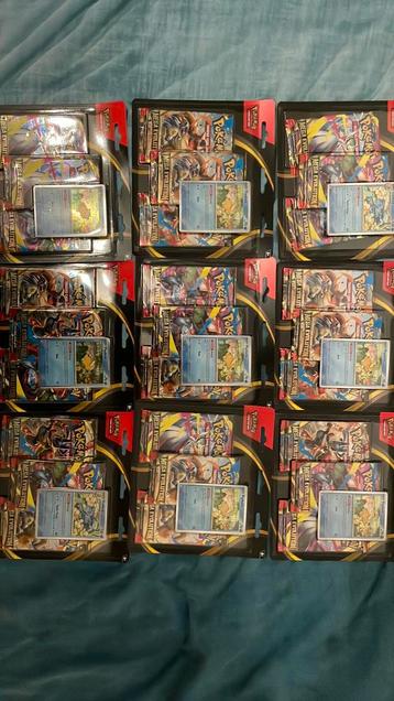 9 x 3 pack pokemon mega evolutions blister beschikbaar voor biedingen