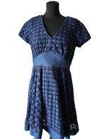 Blauw jurk van Manoush maat 38 (19723), Kleding | Dames, Jurken, Verzenden, Maat 38/40 (M), Blauw, Knielengte