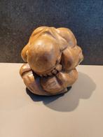 Yogiman / houten budha / huilende budha, Ophalen of Verzenden, Zo goed als nieuw
