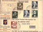 KLM - FFC - Australië - Frankering - 1938, Postzegels en Munten, Brieven en Enveloppen | Nederland, Ophalen of Verzenden, Envelop