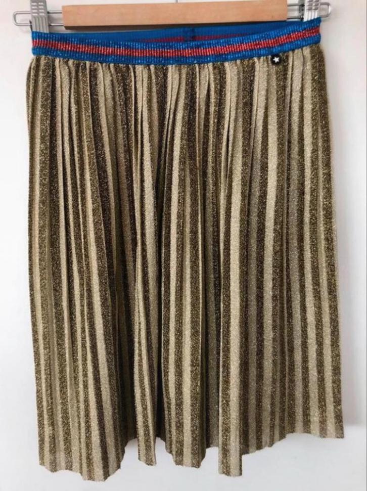 Molo gouden glitter rok (122-128) 134-140, Kinderen en Baby's, Kinderkleding | Maat 134, Zo goed als nieuw, Meisje, Jurk of Rok