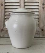 Digoin Sarreguemines grès pot vinaigre olijfolie pot grijs, Antiek en Kunst, Antiek | Keramiek en Aardewerk, Ophalen of Verzenden