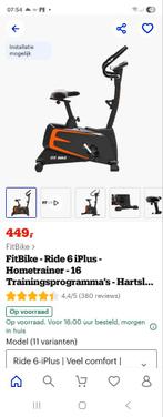 FitBike Ride 6 iPlus Hometrainer - Gebruikt, Ophalen of Verzenden, Zo goed als nieuw, Metaal, Buik