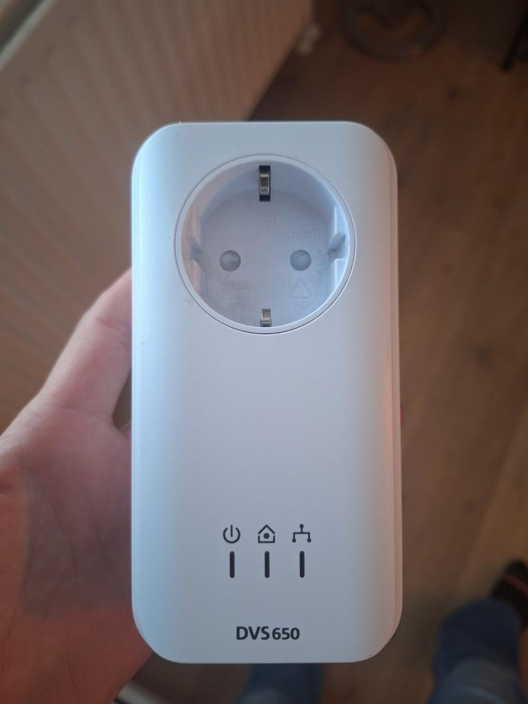 Devolo DVS 650 Powerline Adapter - Stopcontact Netwerk, Ophalen of Verzenden, Gebruikt, Devolo