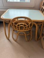 Bamboe tafeltje en stoel voor kind, Kinderen en Baby's, Kinderkamer | Tafels en Stoelen, Ophalen, Gebruikt, Tafel(s) en Stoel(en)