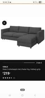 Nieuwe Hallarp grijze hoes voor IKEA Vimle slaapbank, Ophalen, Nieuw, Hoekbank, Stof