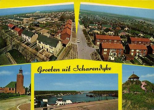 Groeten uit Scharendijke - 5 afb - 1984 gelopen, Verzamelen, Ansichtkaarten | Nederland, Gelopen, Overijssel, 1980 tot heden, Ophalen of Verzenden