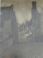 ets straatje Brugge voor 1918, Omer Coppens 1864-1926, Antiek en Kunst, Verzenden