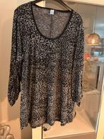 Zwart/Grijs lange trui MS Mode  - Maat XL ( 44 ), Kleding | Dames, Truien en Vesten, Zwart, Maat 46/48 (XL) of groter, Ophalen of Verzenden