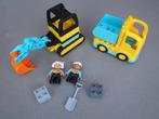Lego Duplo Truck & Graafmachine, Ophalen of Verzenden, Zo goed als nieuw, Duplo