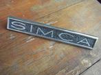 Simca typeplaatje auto, Verzamelen, Ophalen of Verzenden, Gebruikt, Auto's