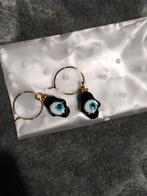 Handgemaakte Hand van Fatima Oorbellen - Nieuw, Overige materialen, Hangers, Zwart, Nieuw