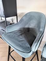 2 Blauwe Barkrukken - Zithoogte 80cm, Huis en Inrichting, Met voetsteun, Ophalen of Verzenden, Zo goed als nieuw, 90 cm of meer