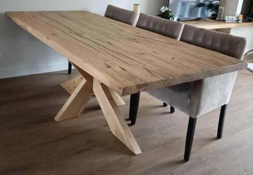 Oud eiken tafels, Huis en Inrichting, Tafels | Eettafels, Nieuw, 200 cm of meer, 200 cm of meer, Vijf personen of meer, Rechthoekig