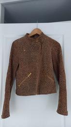 Goosecraft Leren Jasje Panterprint Maat 34, Goosecraft, Bruin, Ophalen of Verzenden, Zo goed als nieuw