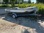 MOET WEG! Boot met trailer, Watersport en Boten, Vis- en Consoleboten, Ophalen, 10 tot 30 pk, Gebruikt, 3 tot 6 meter