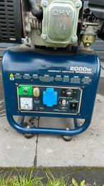 Generator 2000 Watt, Doe-het-zelf en Verbouw, Aggregaten, Benzine, Ophalen of Verzenden, Zo goed als nieuw, Minder dan 5 kVA