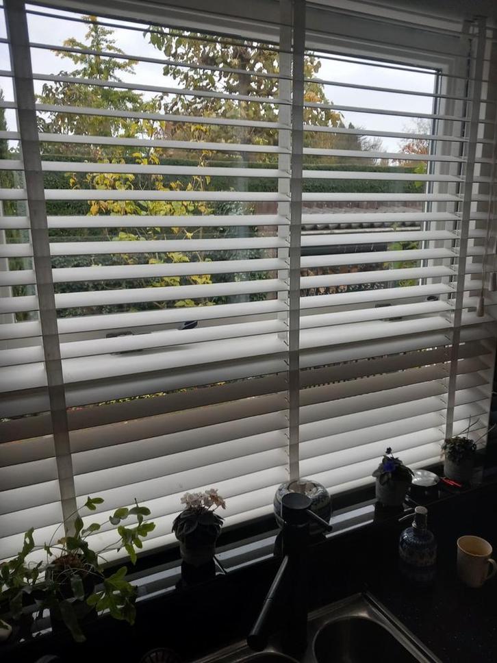 Houten Lamellen - 126x115 cm - Nieuwstaat!, Huis en Inrichting, Stoffering | Gordijnen en Lamellen, Ophalen