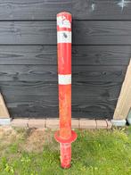 Afzetpaal rood/wit 130 cm lang, Tuin en Terras, Palen, Balken en Planken, Ophalen, Zo goed als nieuw, Minder dan 180 cm, Palen