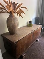 Antieke eiken dekenkist, Ophalen, Zo goed als nieuw, 100 tot 150 cm