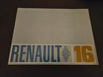Brochure Renault 16, Ophalen of Verzenden, Zo goed als nieuw, Renault