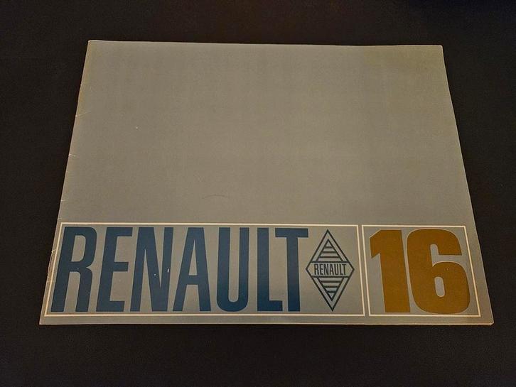 Brochure Renault 16, Boeken, Auto's | Folders en Tijdschriften, Zo goed als nieuw, Renault, Ophalen of Verzenden
