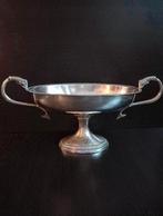 Art deco verzilverde france Fruit Bowl lichtjes versleten, Ophalen of Verzenden