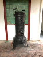 Antieke hout/gaskachel, Huis en Inrichting, Kachels, Ophalen, Gebruikt, Vrijstaand, Overige soorten