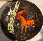 Ruscha West Germany paarden wandbord, Antiek en Kunst, Antiek | Keramiek en Aardewerk, Ophalen of Verzenden
