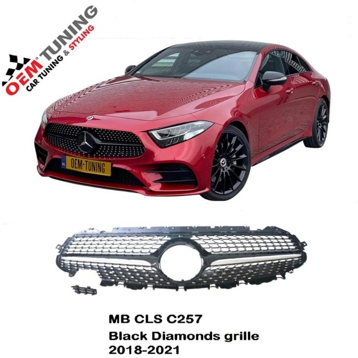 Mercedes-Benz CLS-Class C257 | Diamonds GRILLE | 18-21 |, Auto diversen, Tuning en Styling, Ophalen of Verzenden