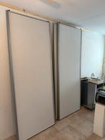 Schuifdeuren met grijs behang - 240x100cm, Ophalen, Minder dan 10 m², Grijs