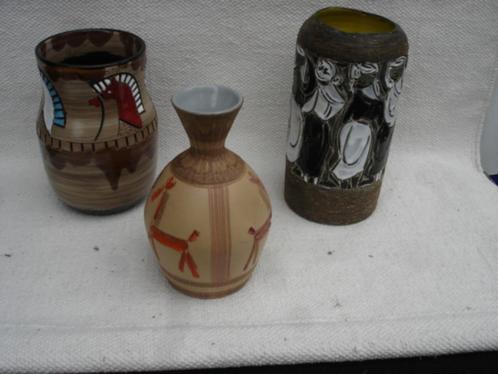 Vier vazen Fratelli Fanciullacci jaren 50/ 60, Antiek en Kunst, Antiek | Keramiek en Aardewerk, Ophalen of Verzenden