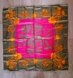 Vintage zijde sjaal van Nina Ricci, Maat 42/44 (L), Ophalen of Verzenden, Zo goed als nieuw, Sjaal