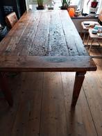 Eiken eettafel 220 x 100 cm, Huis en Inrichting, Tafels | Eettafels, Ophalen, 200 cm of meer, 50 tot 100 cm