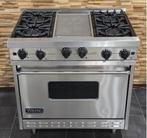 Luxe Fornuis Viking 90cm rvs GASOVEN Teppan Yaki grill, Witgoed en Apparatuur, Fornuizen, Niet ingevuld, 60 cm of meer, Niet ingevuld